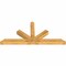 Ekena Millwork Saratoga Rough Sawn Timber Gable Bracket, Western Red Cedar, 96"W x 44"H x 6"D x 6"F, 11/12 Pitch GBW096X44X0606SAR00RWR - alternate 5